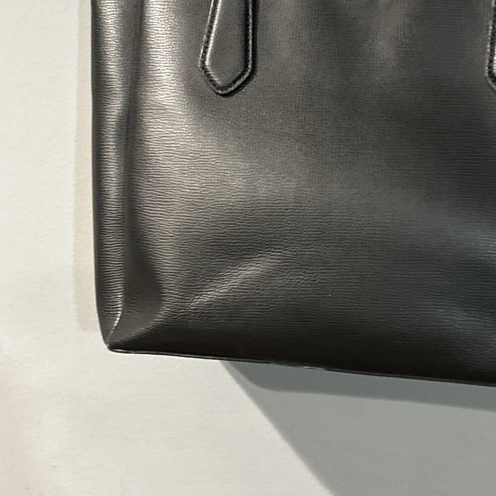 Kate Spade M293 Black Pebble Leather Tote 3 Compartments - Picture 4 of 16